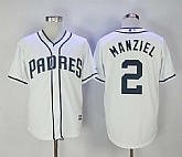 San Diego Padres #2 Johnny Manziel White New Cool Base Stitched Jersey,baseball caps,new era cap wholesale,wholesale hats